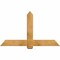 Ekena Millwork Eugene Rough Sawn Timber Gable Bracket, Western Red Cedar, 60"W x 35"H x 4"D x 6"F, 14/12 Pitch GBW060X35X0406EUG00RWR - alternate 1